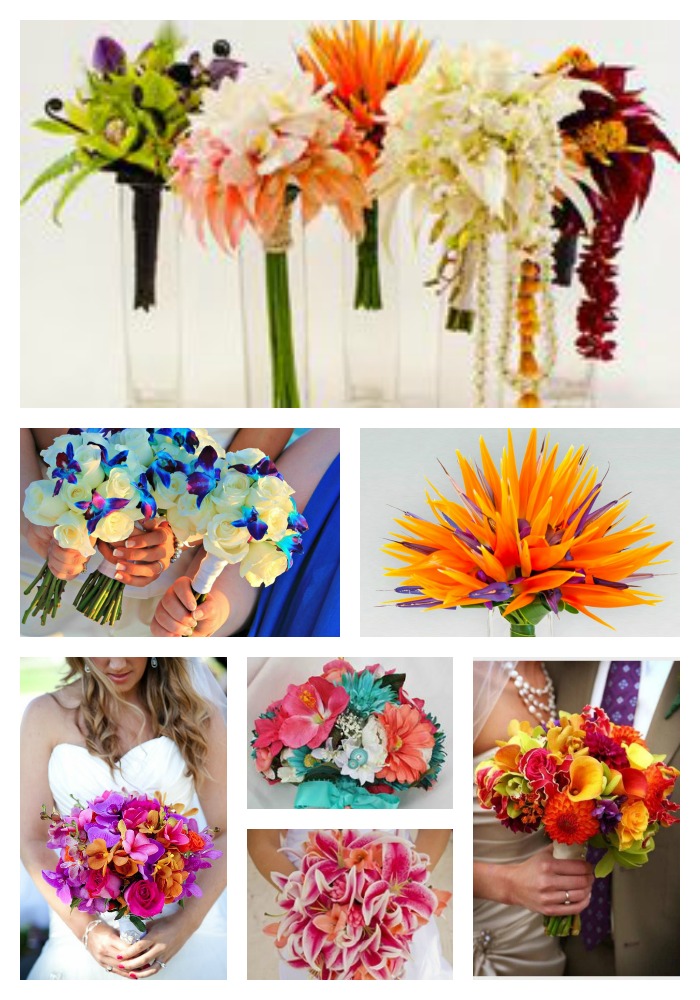 Wedding flowers hawaiian theme